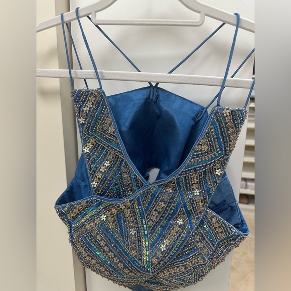 Beautiful dhoti skirt set with jacket - Picture 1 of 7